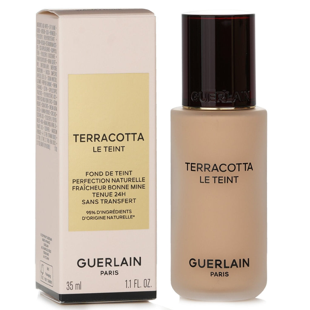 Guerlain Terracotta Le Teint Healthy Glow Natural Perfection Foundation 24H Wear N Transfer - #1C Cool  35ml/1.1oz