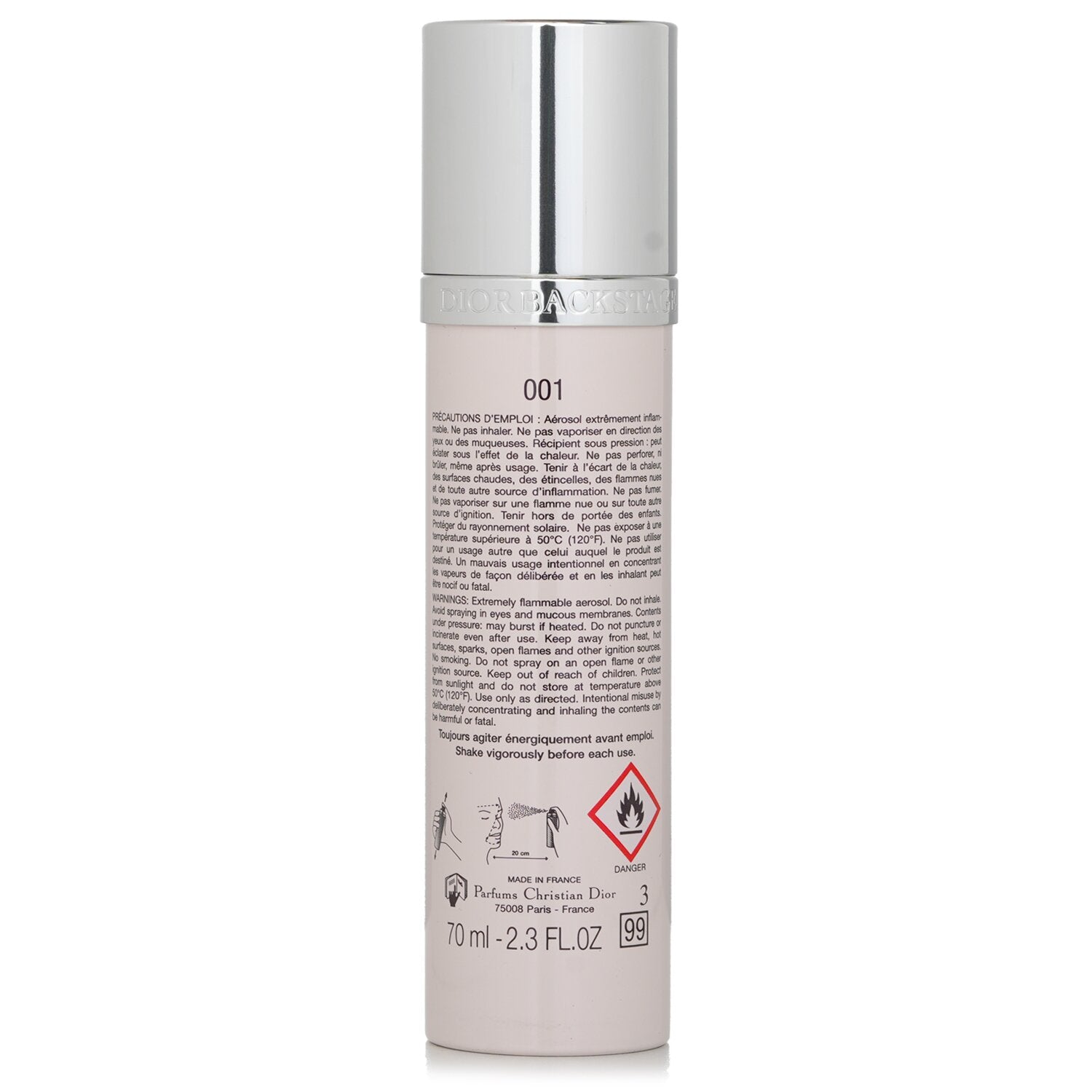 Christian Dior Backstage Airflash Radiance Mist Primer & Setting Spray #001 Fair to Light Skin Tones  70ml/2.3oz
