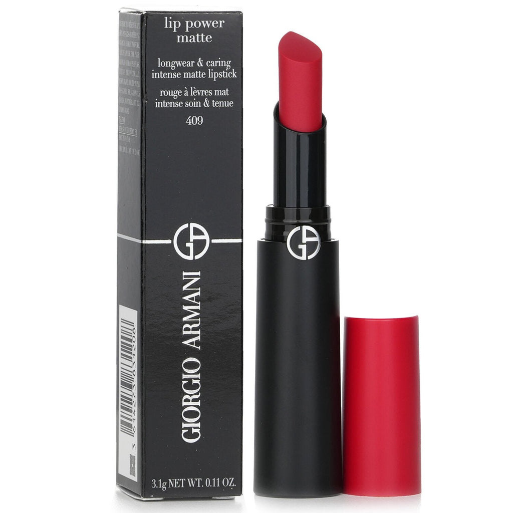 Giorgio Armani Lip Power Matte Longwear & Caring Intense Matte Lipstick - # 307 Ecstatic  3.1g/0.11oz