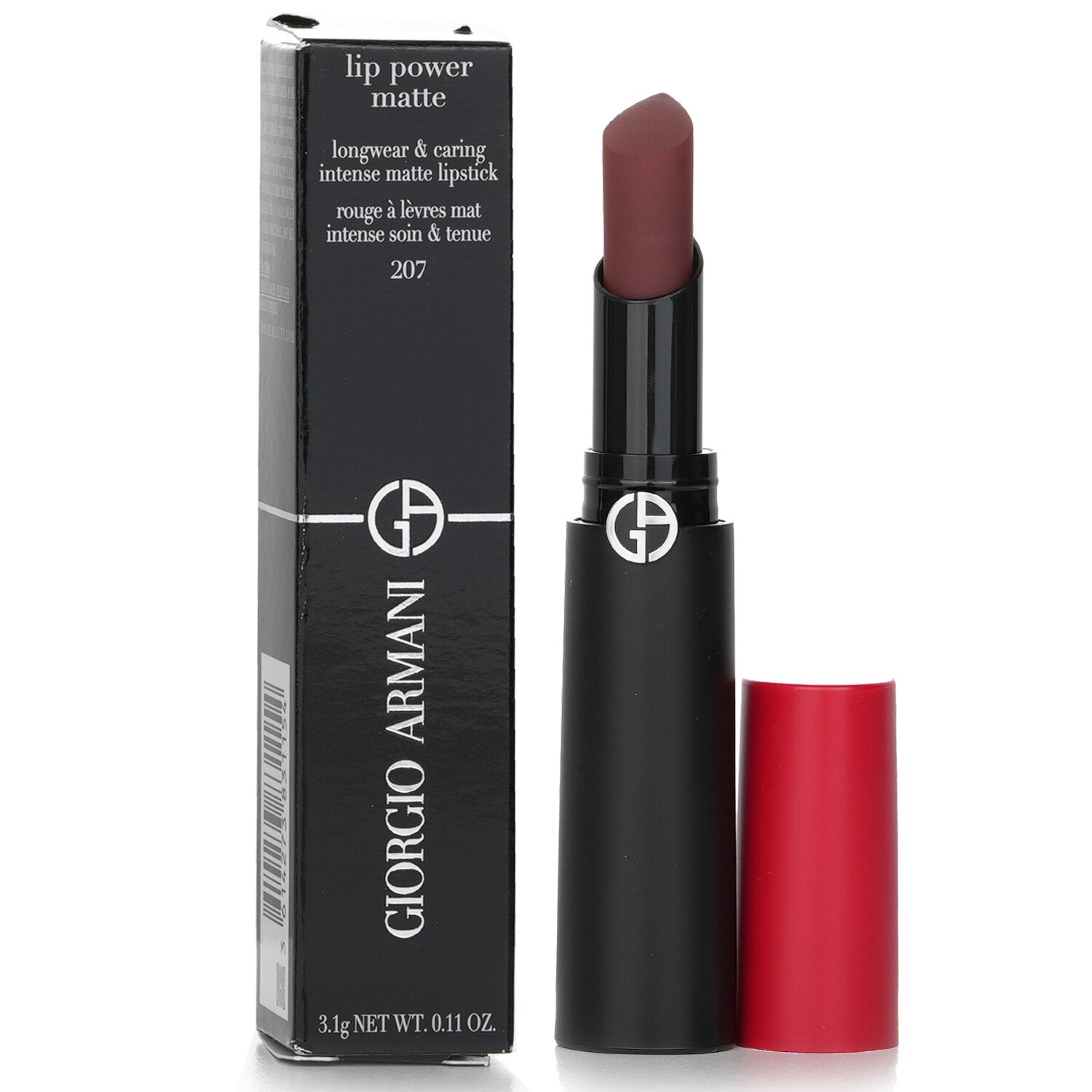 Giorgio Armani Lip Power Matte Longwear & Caring Intense Matte Lipstick - # 603 Dramatic  3.1g/0.11oz
