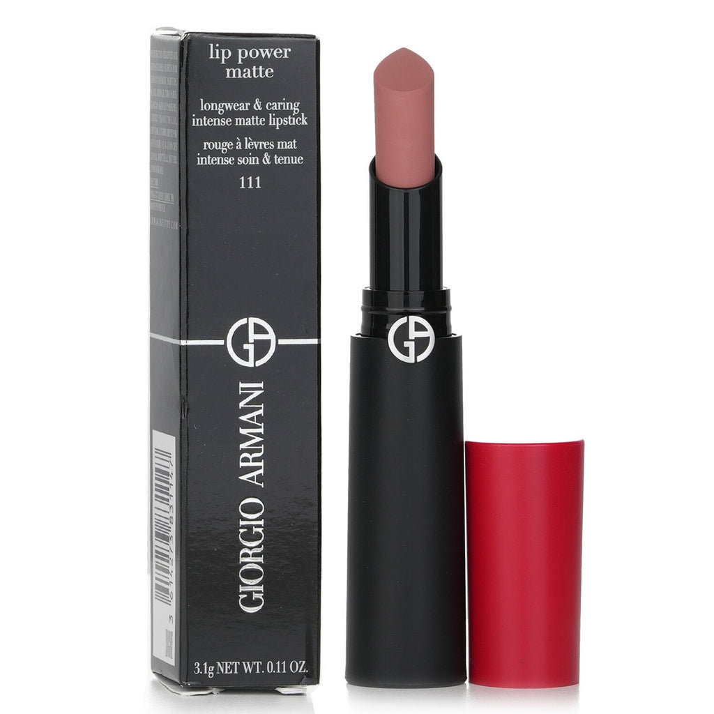 Giorgio Armani Lip Power Matte Longwear & Caring Intense Matte Lipstick - # 400 Four Hundred  3.1g/0.11oz