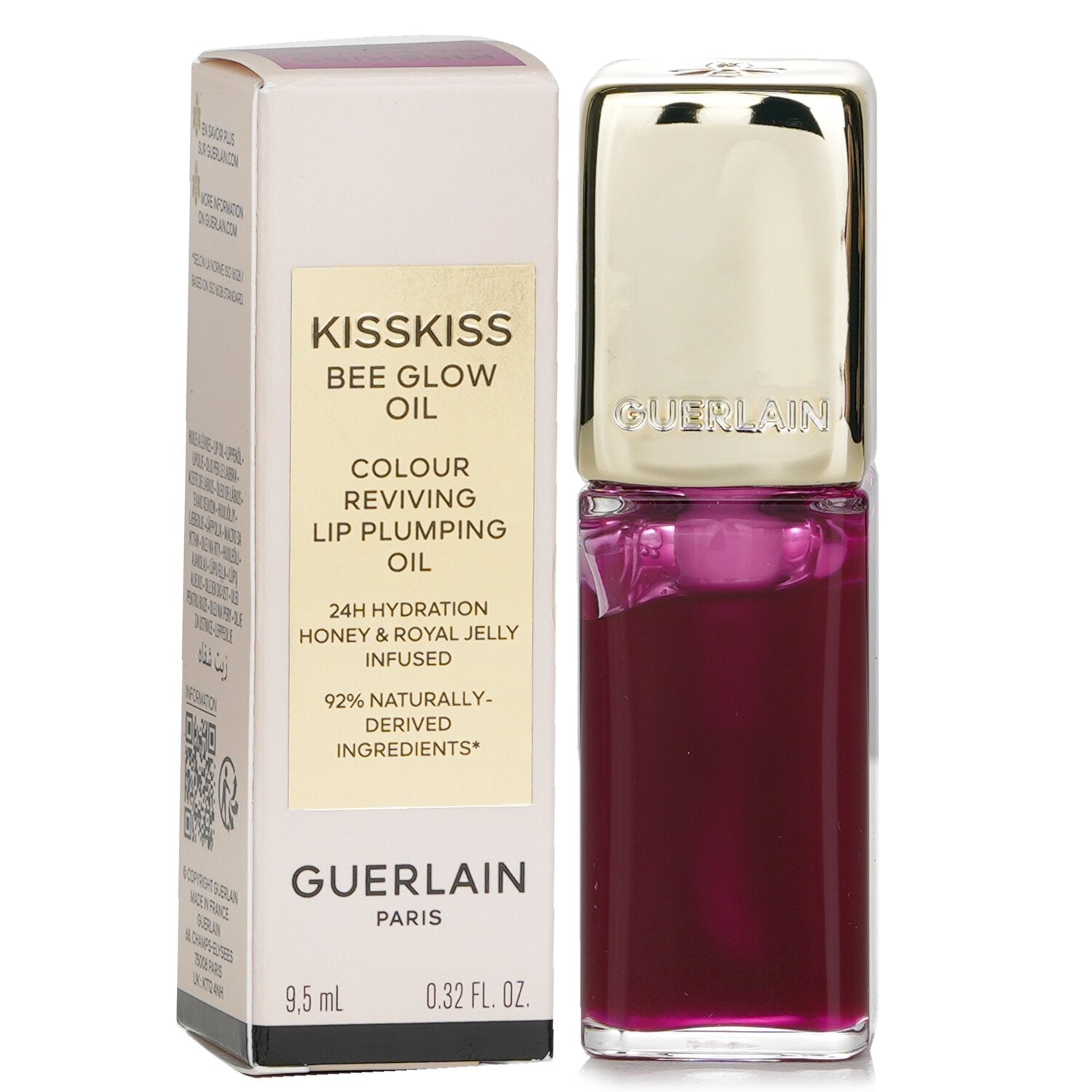 Guerlain KissKiss Bee Glow Oil Colour Reviving Lip Plumping Oil - # 775 Poppy Glow  9.5ml/0.32oz