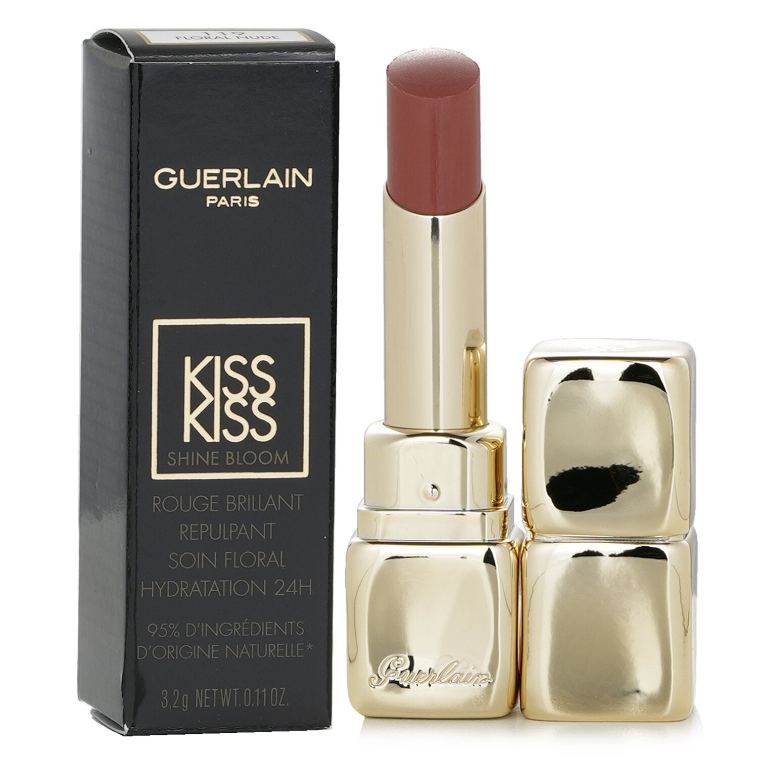 Guerlain Kisskiss Shine Bloom Lipstick - # 775 Poppy Kiss  3.2g/0.11oz