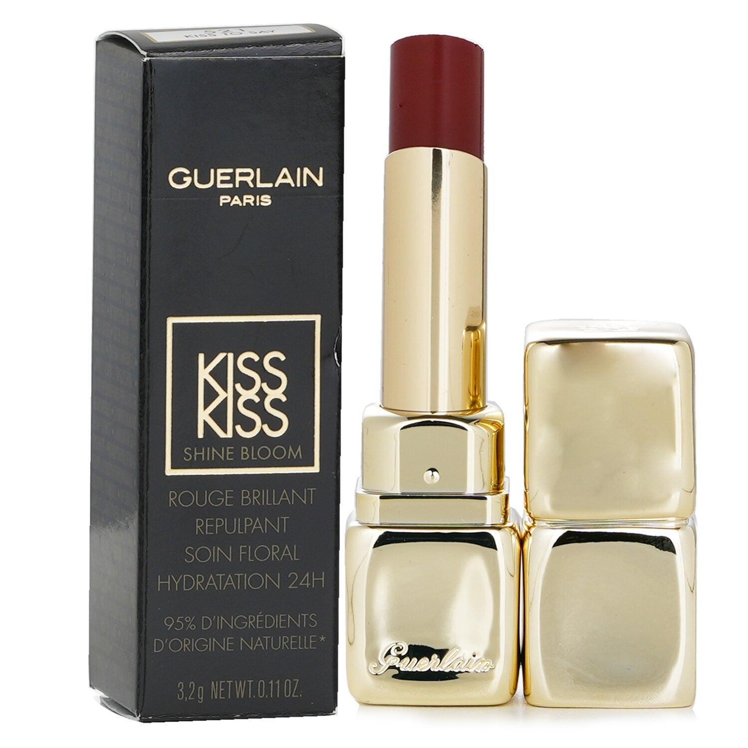 Guerlain Kisskiss Shine Bloom Lipstick - # 229 Petal Blush  3.2g/0.11oz