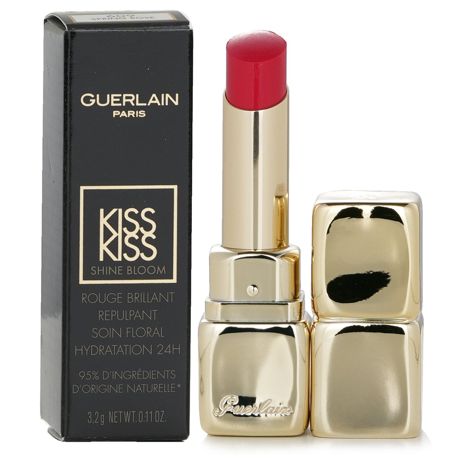 Guerlain Kisskiss Shine Bloom Lipstick - # 775 Poppy Kiss  3.2g/0.11oz