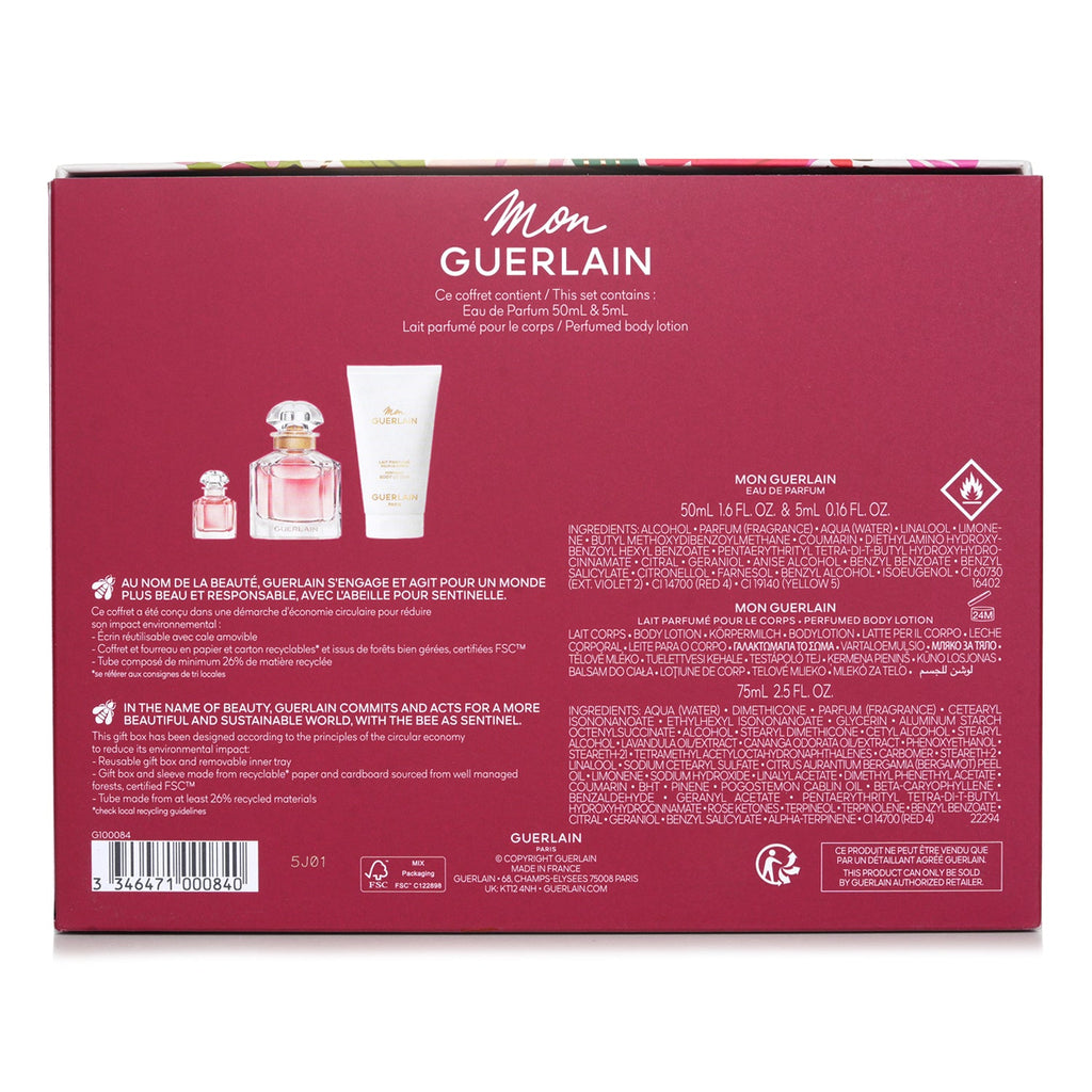 Guerlain Mon Guerlain Eau de Parfum Gift Set EDP 50ml+5ml+Body Lotion 75ml  3pcs