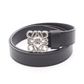 Loewe Belt Chunky Anagram Black Leather