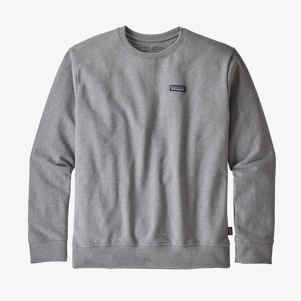 Patagonia Men's P-6 Label Uprisal Crew Sweatshirt Felpa Uomo girocollo Gravel Heater