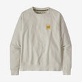 Patagonia Women's Alpine Icon Regenerative Organic Cotton Crew Sweatshirt Felpa girocollo da donna Bianca White