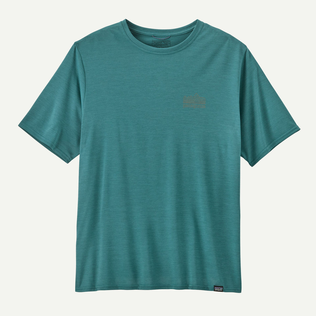 PATAGONIA T-shirt Men's Capilene® Cool Daily Graphic Shirt cod. 45235 WETLAND BLUE X-DYE