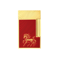 S.T. DUPONT Ligne 2 Horse Mane Guilloche Red/YG Lighter/Briquet C16080CL