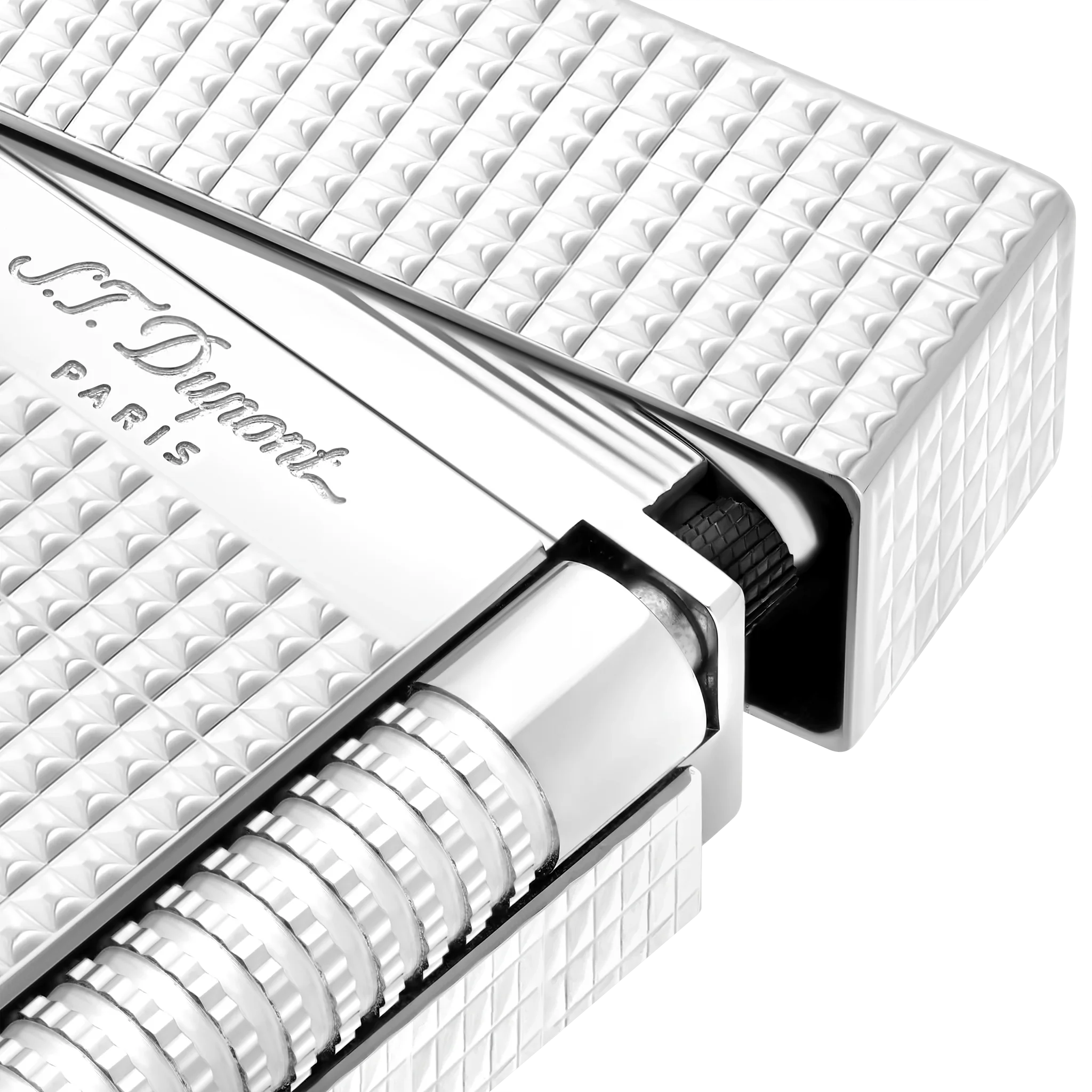 S.T. DUPONT Le Grand Diamond Head Lighter/Briquet C23011
