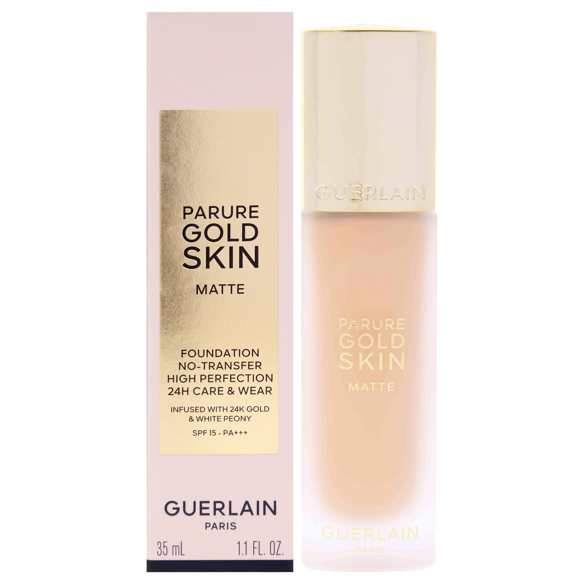 Guerlain Parure Gold Skin Matte 24H Wear SPF 15 - 0N Neutral by Guerlain for Women - 1.1 oz Foundation