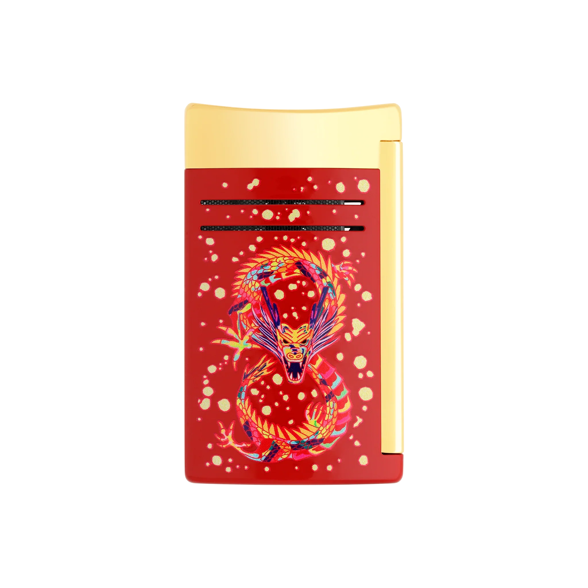 MAXIJET CHROME DRAGON RED LIGHTER/BRIQUET 020176