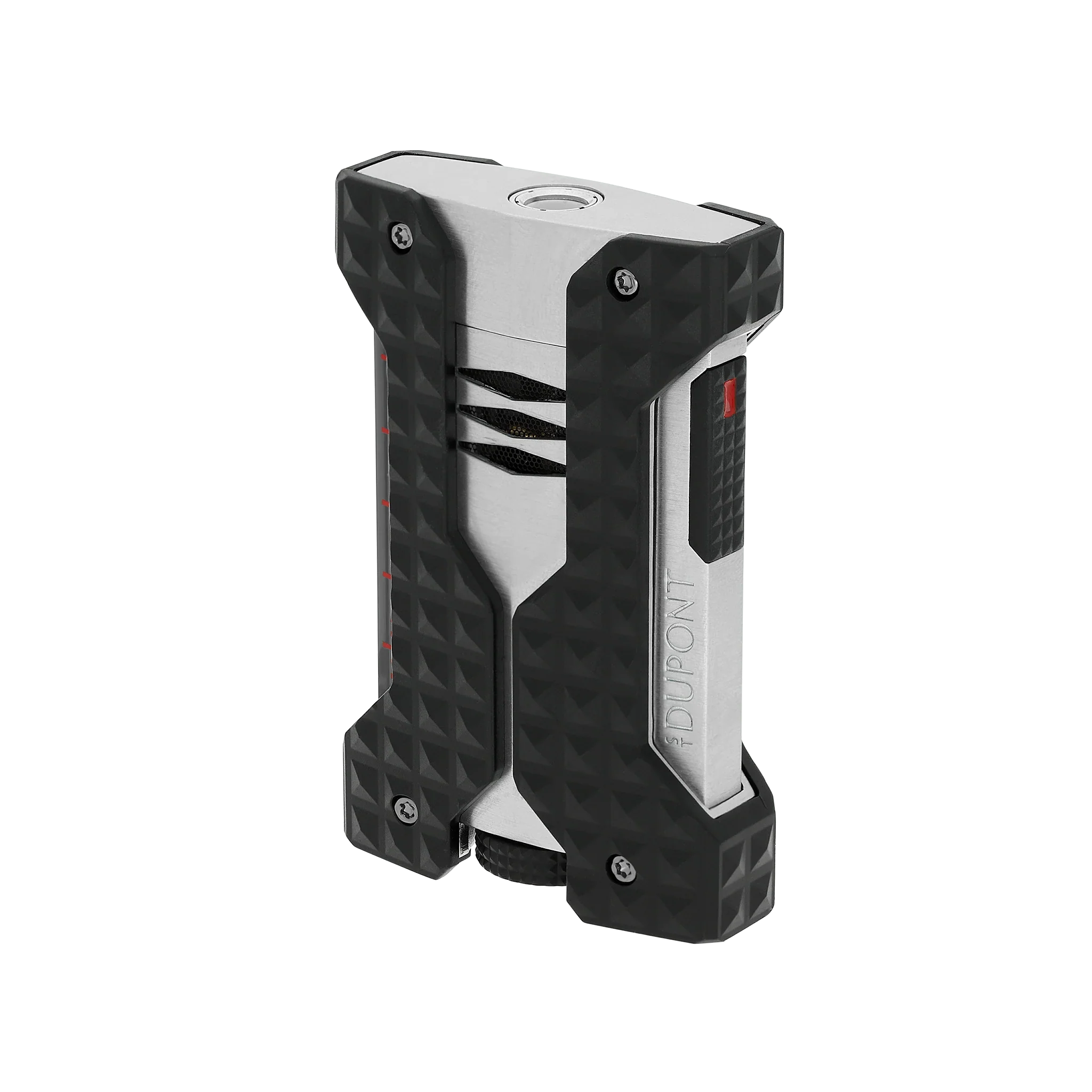 S.T. Dupont Windproof Brushed Silver Lighter/Briquet W21324
