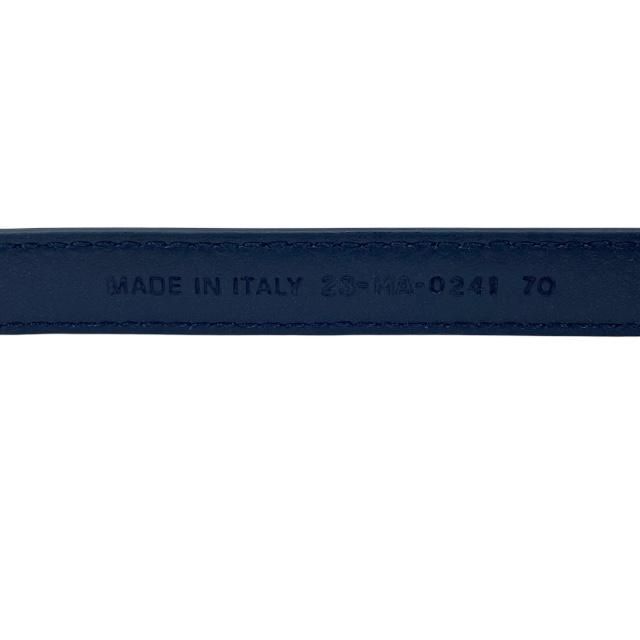 Christian Dior I Love Paris Belt Slim Small Heart Pattern Logo Total Leather